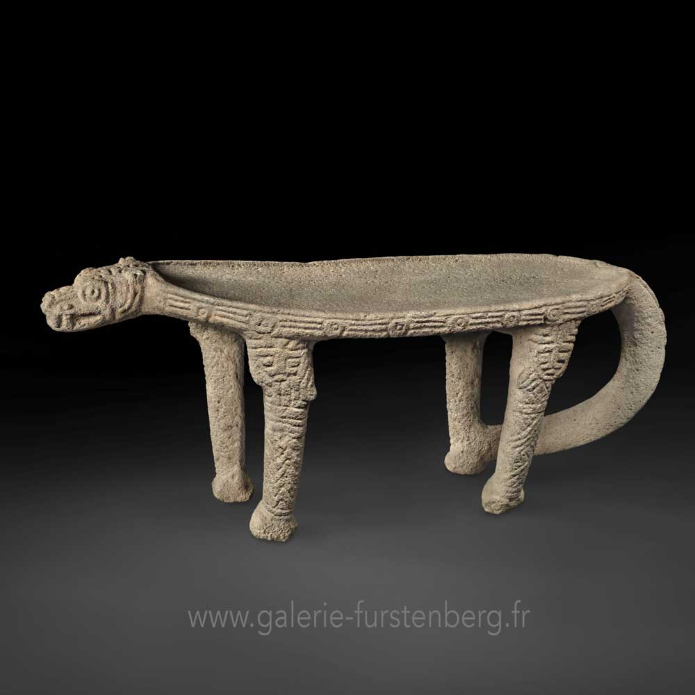 Sculpture in volcanic stone