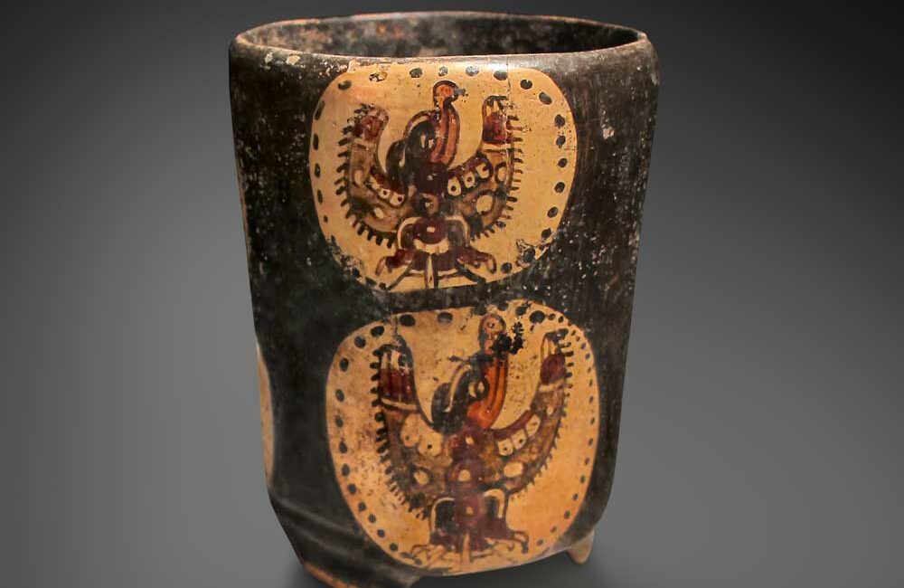 Maya painted bowl