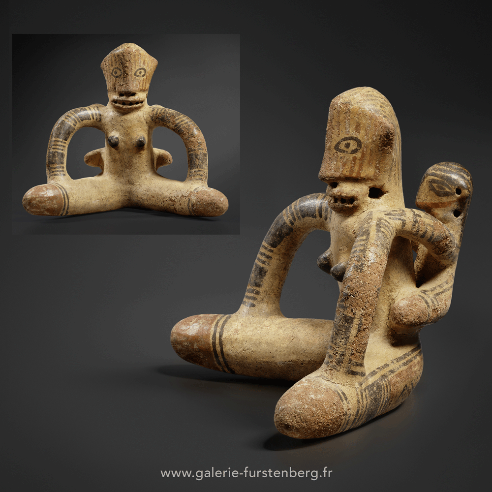 Nicoya seated figure with Child