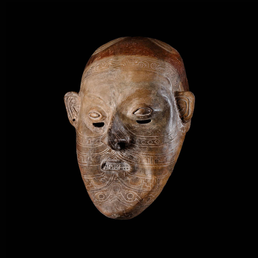 Guangala terracotta mask