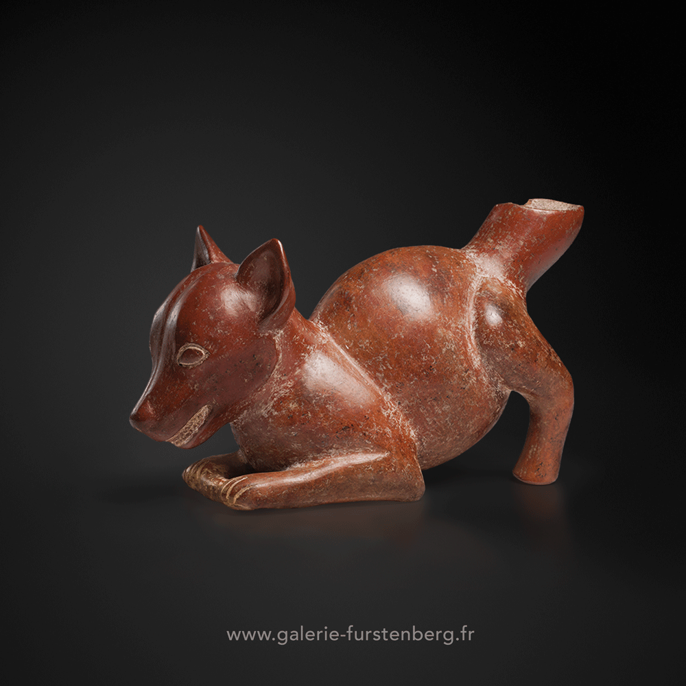 Colima Dog holding Corn