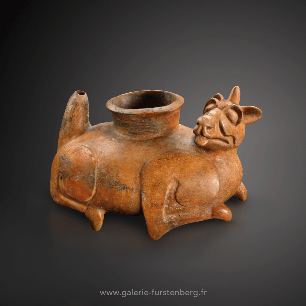Mayan terracotta vessel