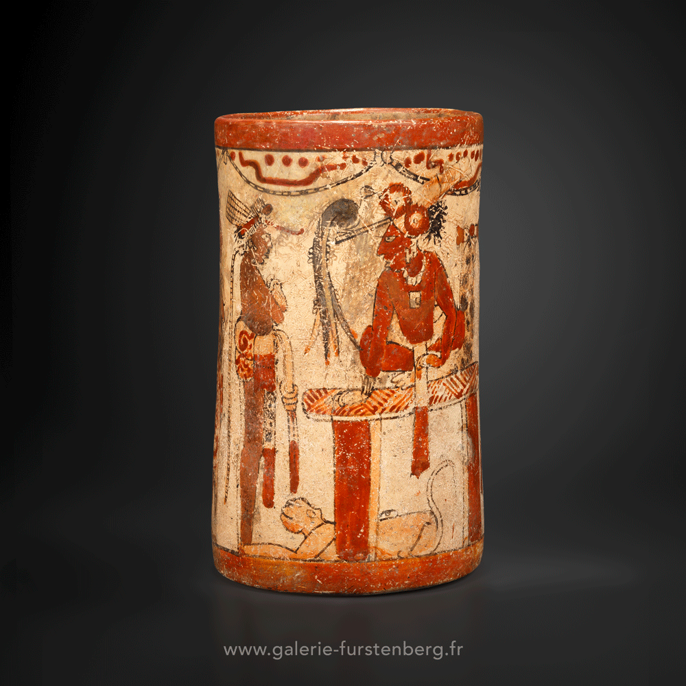 Maya painted vessel