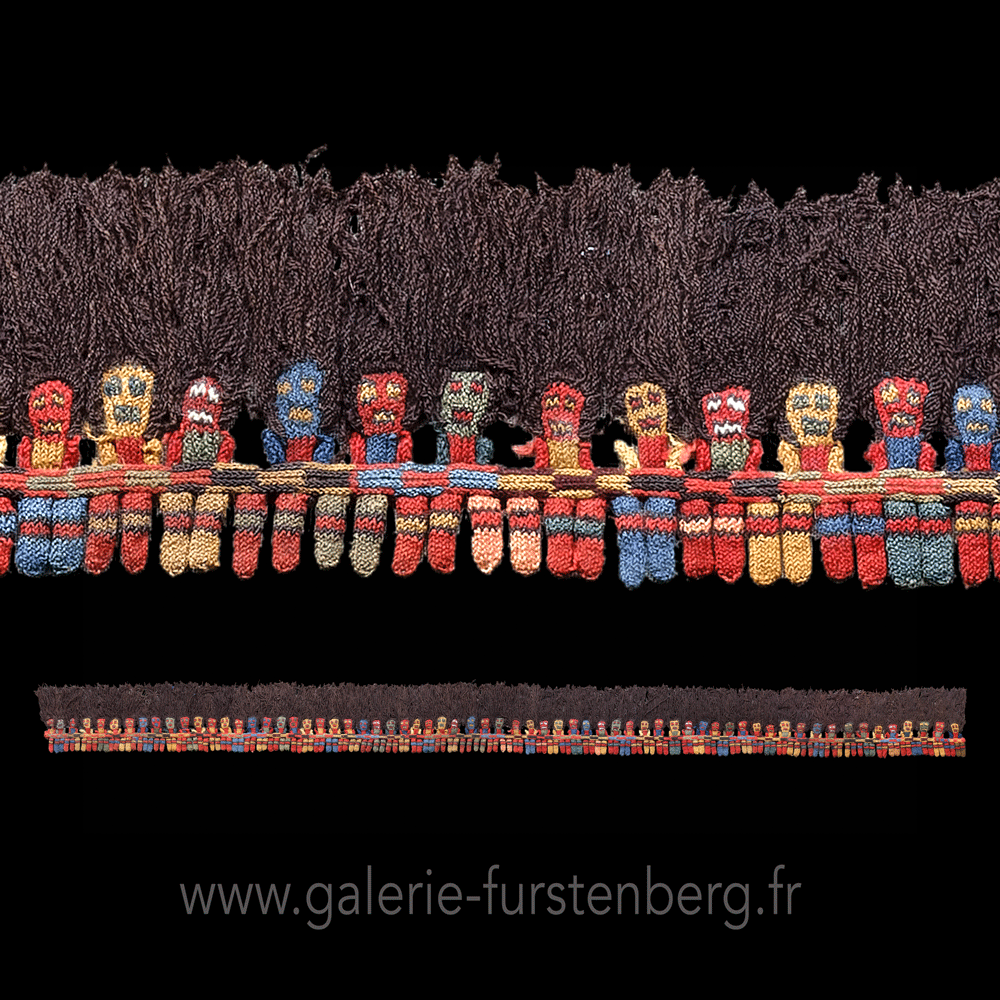 Long textile with characters
