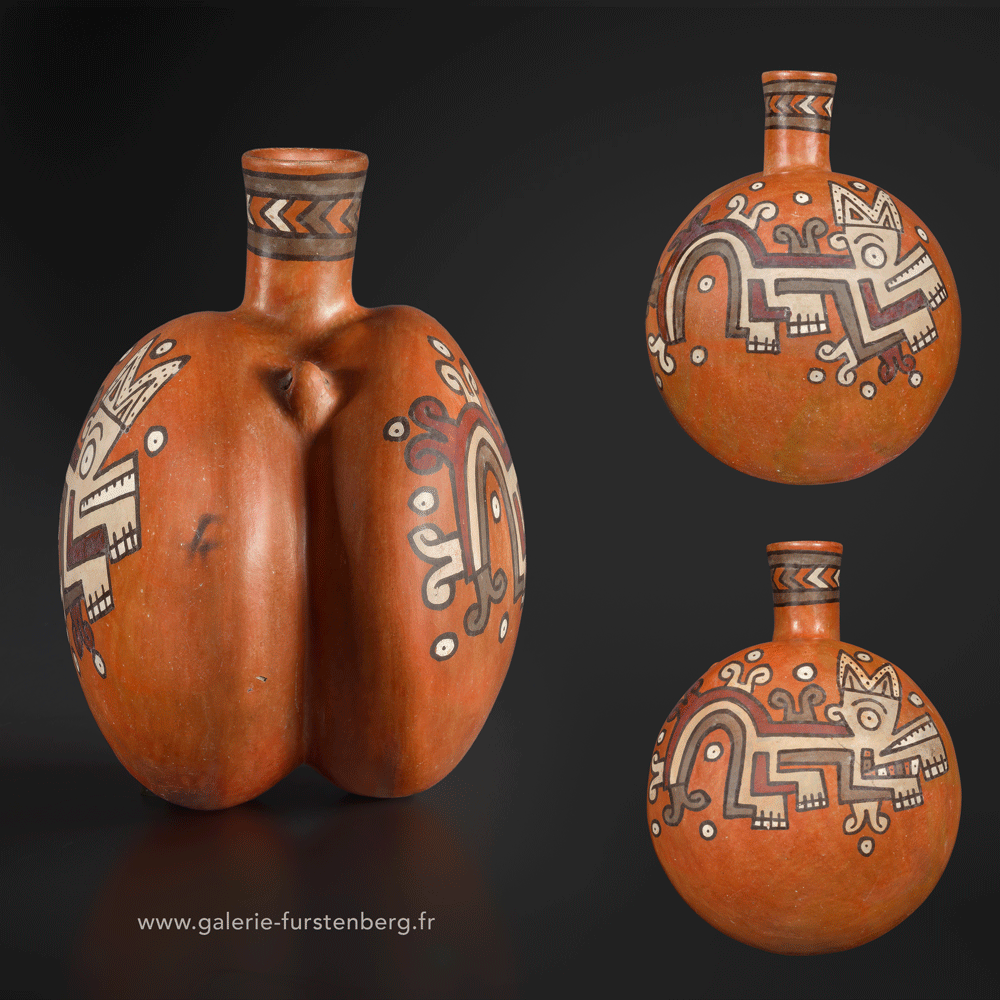 Nazca vessel painted of jaguars