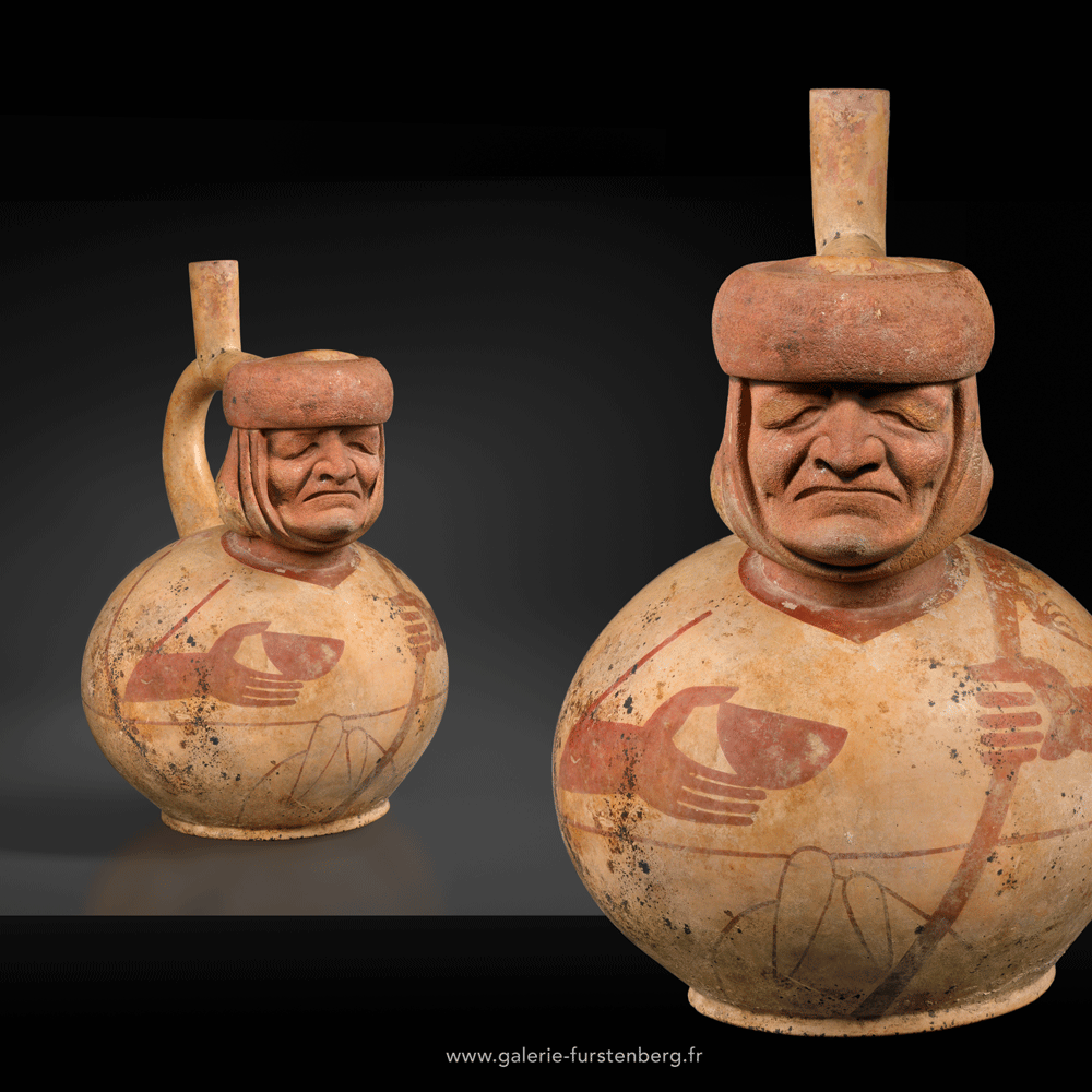 Large Mochica stirrup vessel