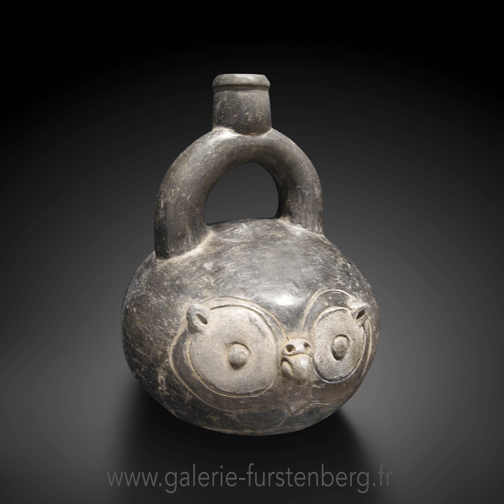 Vessel with owl