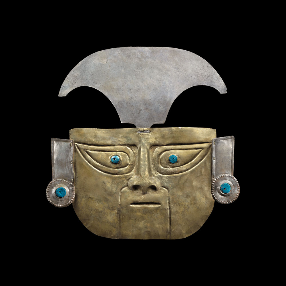 Masque en or et argent du Pérou