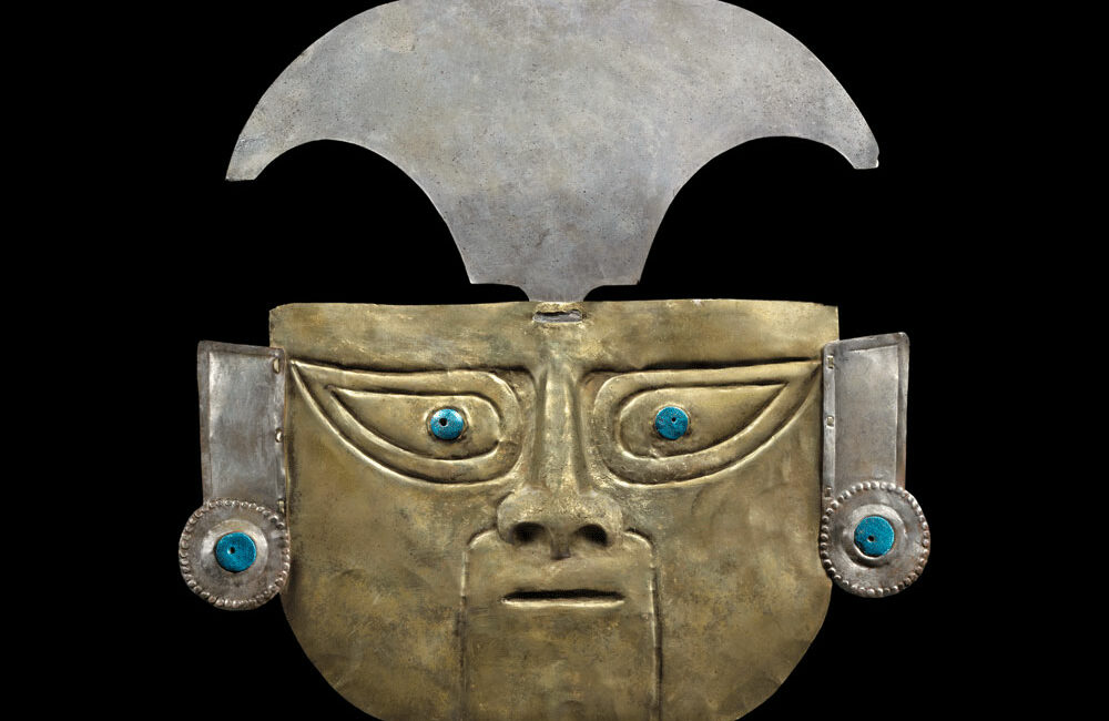 Peruvian funerary mask