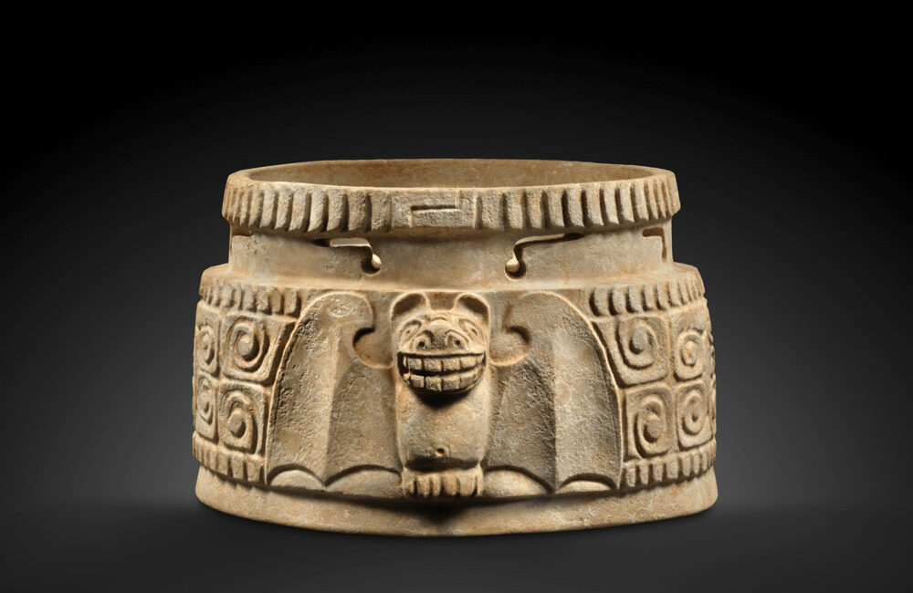 Stone Mayan bowl