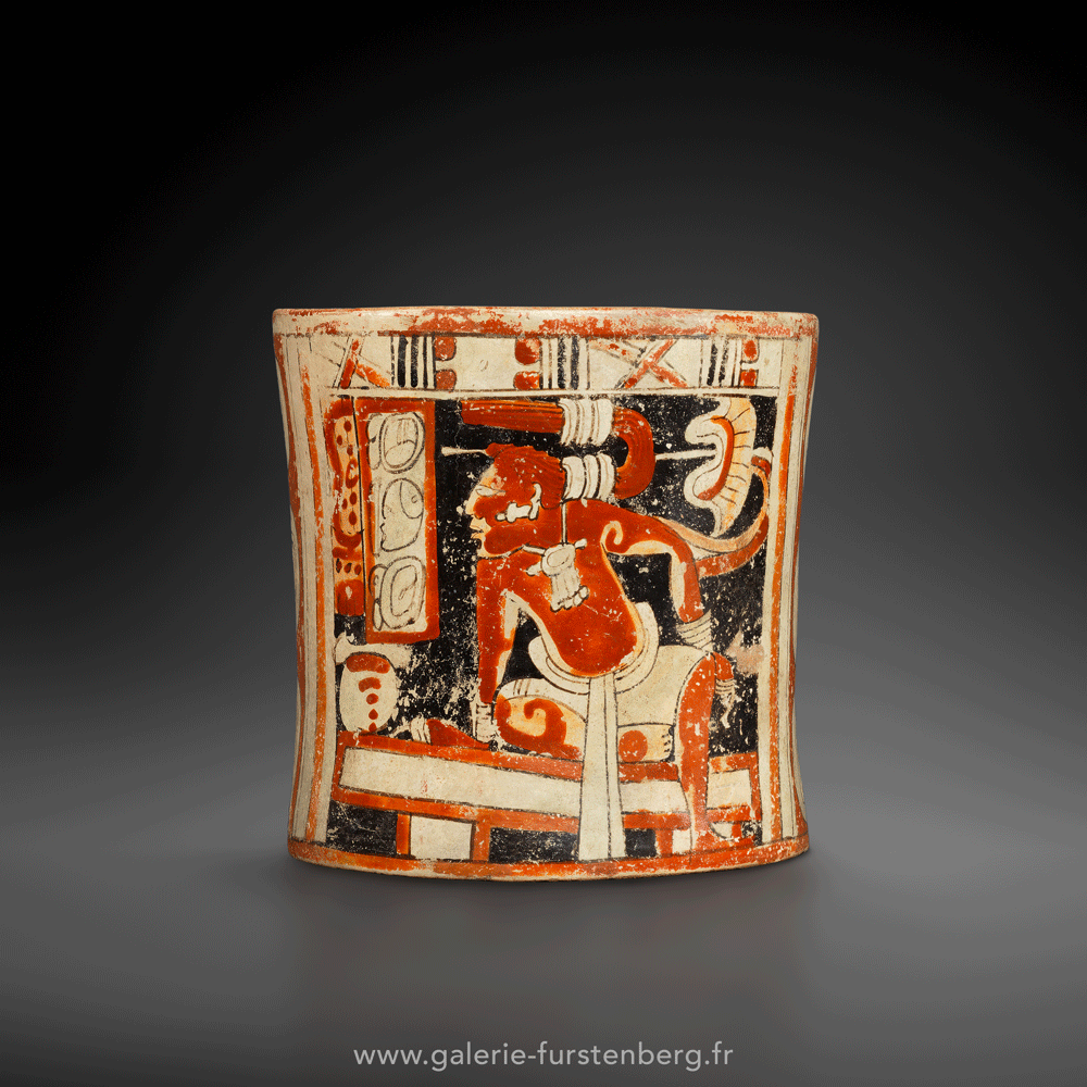 Mayan painted vessel