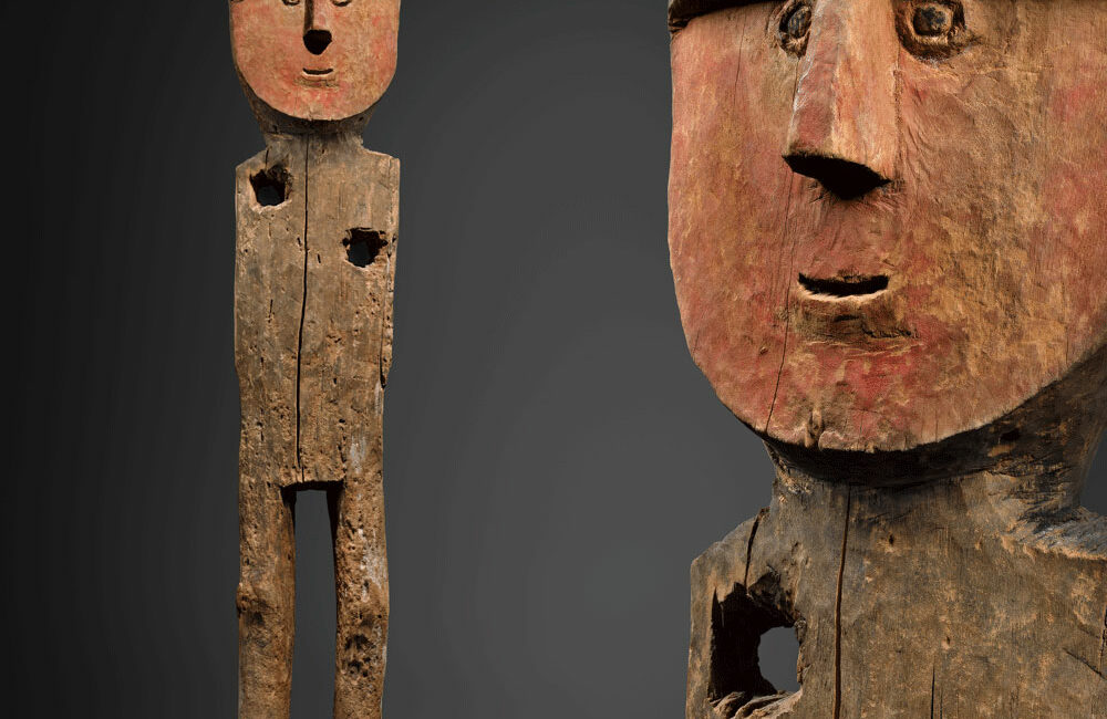 chancay wood figure